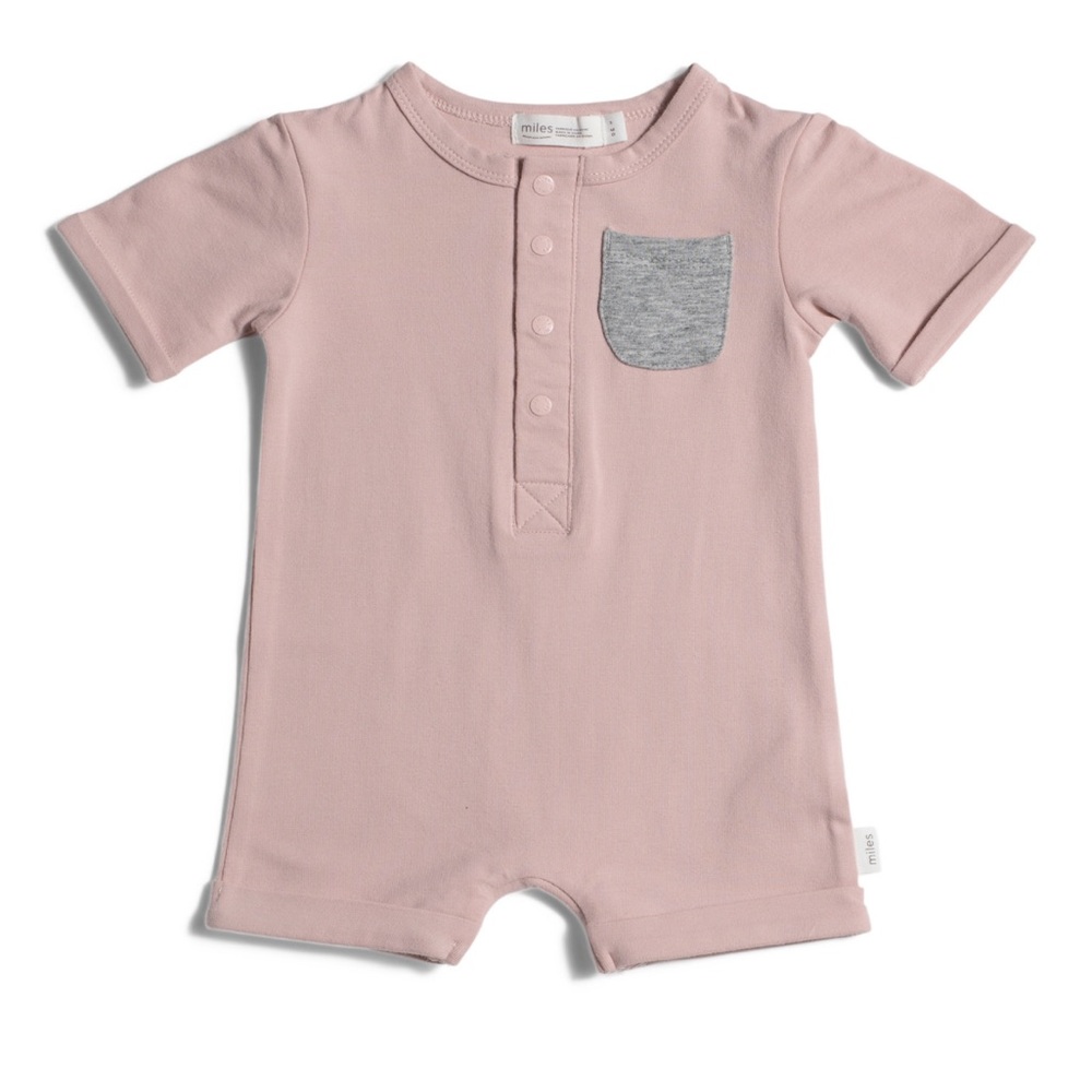 $38 msrp NWT Miles the Label infant romper 6 mos